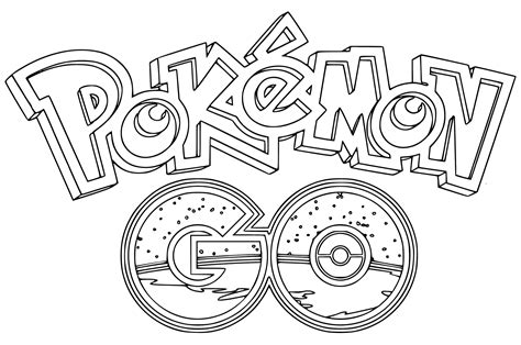 Pokemon Go coloring page 